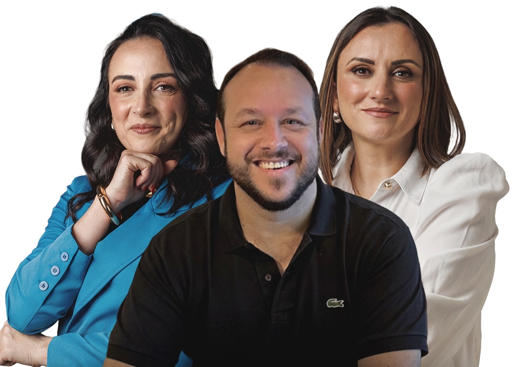 Ricard Massó, Vânia Medeiros e Vanessa Medeiros